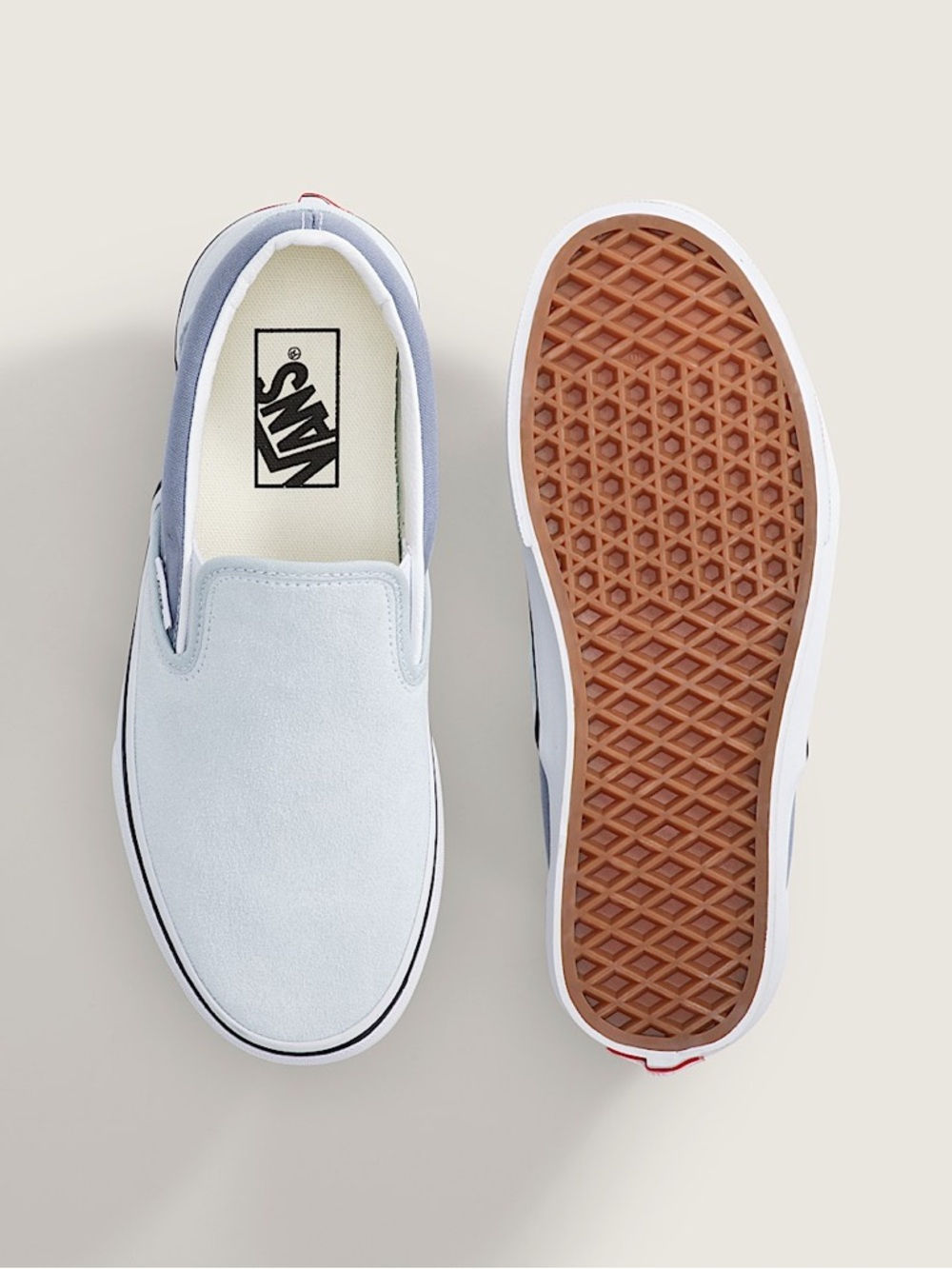 Vans BNWT Classic Slip Ons in Dawn Mist Two Tone Blue